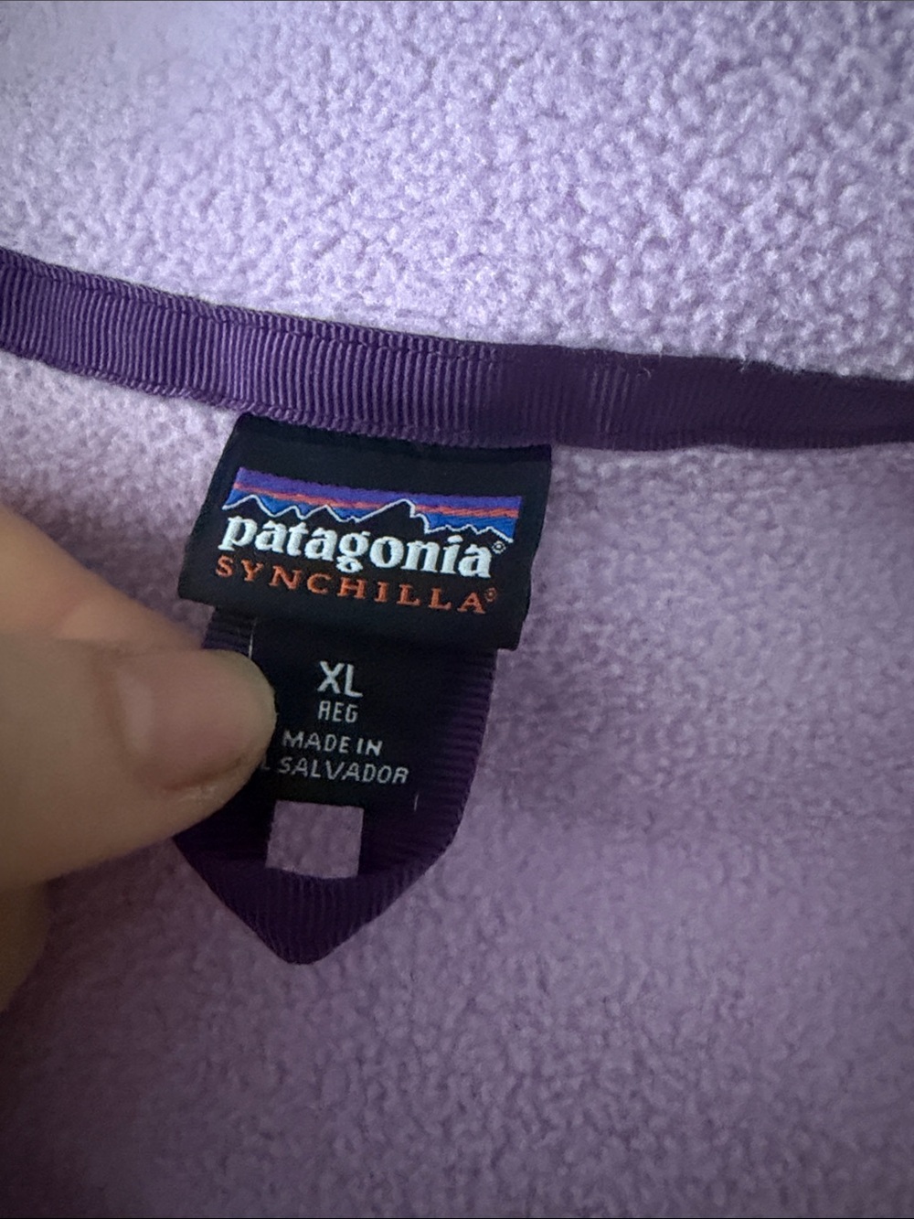 Patagonia Kids Two-Tone Green and Pink Fleece Jacket - Picture 4 of 6